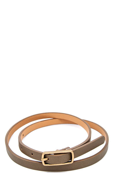 Chic skinny fashion belt