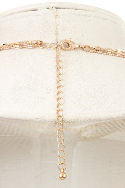 Mix layered chain necklace set