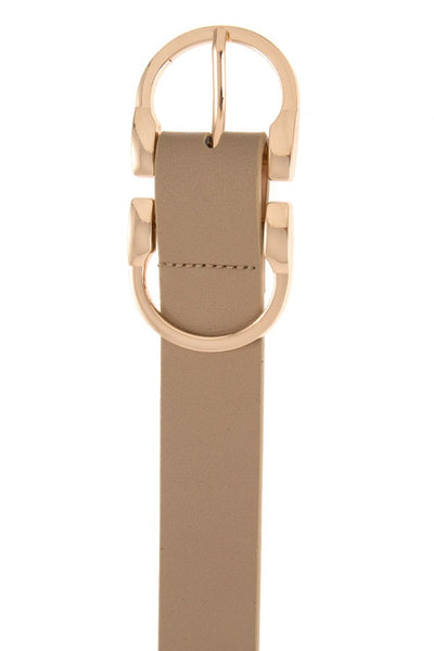 Faux leather belt