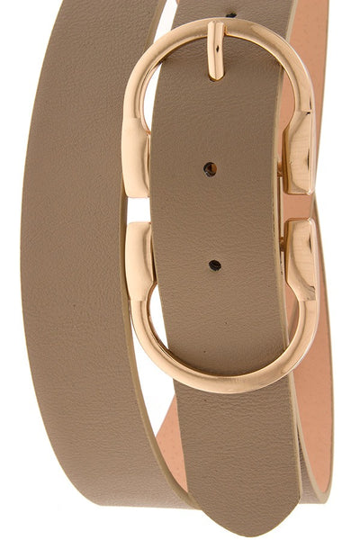 Faux leather belt
